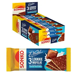 X Sonko Lekkie Wafelki W Czekoladzie Mocno Mlecznej E Wedel G