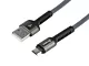 Kabel do ładowania isynchronizacji, w oplocie z mikrofibry, 200 cm, USB > micro USB