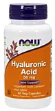 NOW FOODS Hyauluronic Acid with MSM - Kwas Hialuronowy 50 mg + MSM 450 mg (60 kaps.)