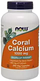 NOW FOODS Wapno Koralowe (Coral Calcium) - Wapno z Koralowca 1000 mg (250 kaps.)