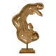 Emaga Figurka Dekoracyjna Abstrakcyjny 39,5 x 11 x 63 cm Złoty