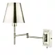 Kinkiet Kensington 1 Light Swing Arm Wall Light Polished Nickel