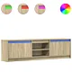 Szafka pod TV z LED, dąb sonoma, 180x34x50 cm