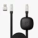 ATOM STUDIOS KABEL USB-C TO USB-C FAST CHARGE FLAT + WEIGHT 1.8M CZARNY