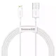 Kabel USB do Lightning Baseus Superior Series, 2.4A, 1.5m (biały)