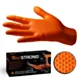 Mocne rękawice nitrylowe VELO STRONG GRIP pomarańczowe rozm. M /50 szt.