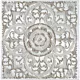 Emaga Dekoracja ścienna DKD Home Decor Biały Mandala Drewno MDF (60 x 2 x 60 cm)