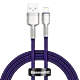 Kabel USB do Lightning Baseus Cafule, 2.4A, 1m (fioletowy)