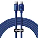 Kabel USB-C do USB-C Baseus Crystal, 100W, 1.2m (niebieski)
