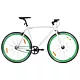  Rower single speed, biało-zielony, 700c, 55 cm
