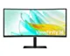 Samsung Monitor 34 cale ViewFinity S65UA VA 3440x1440 UWQHD 21:9 1xHDMI 1xDP 1xUSB-C(90W) 3xUSB 3.0 LAN (RJ45) 5ms 100Hz HAS+PIVOT zakrzywiony głośniki 3Y OS