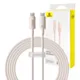 Kabel szybko ładujący Baseus USB-C do USB-C Habitat Series 100W, 2m (różowy)