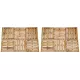  Płytki tarasowe, 12 szt., 50 x 50 cm, drewno, brązowe