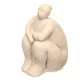 Emaga Figurka Dekoracyjna Beżowy Dolomite 18 x 30 x 19 cm (4 Sztuk) Kobieta Na siedząco