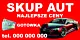 Baner Reklamowy Skup Samochodów Aut 1m x 0,5m