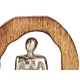 Emaga Figurka Dekoracyjna Na siedząco Srebrzysty Metal 15,5 x 27 x 8 cm (6 Sztuk)