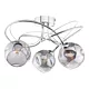 Lampa sufitowa Onawa 3 Light Semi Flush Polished Chrome Smoked Glass