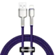 Kabel USB do Lightning Baseus Cafule, 2.4A, 1m (fioletowy)