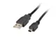 Lanberg Kabel USB 2.0 mini AM-BM5P 1.8M czarny (CANON)