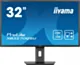 IIYAMA Monitor 32 cale XB3270QSU-B1 IPS,WQHD,HDMI,DP,100Hz,250cd,3ms,2x2W,  3xUSB(3.2),FlickerFree,VESA,HAS(150mm)
