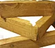 Donica EKO drewniana 40x40x70 orzech ocieplana