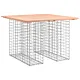 Ławka ogrodowa, gabion, 100x102x72 cm, lite drewno daglezjowe