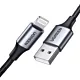 Kabel Lightning do USB UGREEN 2.4A US199, 1.5m (czarny)