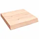 Półka, 40x40x(2-6) cm, surowe lite drewno dębowe