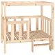 Legowisko dla psa, 105,5x83,5x100 cm, lite drewno sosnowe
