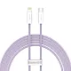 Kabel USB-C do Lightning Baseus Dynamic Series, 20W, 2m (fioletowy)