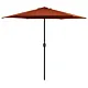 Parasol ogrodowy na aluminiowym słupku, 270x246 cm, terakota