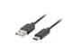 Lanberg Kabel USB CM - AM 2.0 1.8m czarny QC 3.0
