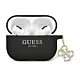 Guess Liquid Silicone Glitter Triangle Charm - Etui AirPods Pro 2 (czarny)