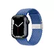 Crong Wave Band – Pleciony pasek do Apple Watch 42/44/45/49 mm (niebieski)