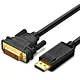 KABEL DISPLAYPORT DO DVI UGREEN DP103, FULLHD, JEDNOKIERUNKOWY, 2M (CZARNY)