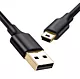 Kabel przewód przejściówka USB - miniUSB 480 Mbps 2m czarny