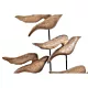 Emaga Dekoracja DKD Home Decor Aluminium Drewno akacjowe Ptaki (27 x 9,5 x 33 cm)