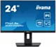 IIYAMA Monitor 23.8 cala ProLite XUB2492QSU-B1 IPS,QHD,USB-C,100Hz,3xUSB(3.2),HDMI,DP  300cd/m2,FreeSync,2x2W,HAS(150mm),PIVOT
