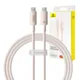 Kabel szybko ładujący Baseus USB-C do USB-C Habitat Series 100W, 1m (różowy)