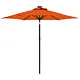 Parasol ogrodowy na stalowym słupku, terakota, 225x225x212 cm