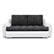 Sofa dwuosobowa, Tokio VIII, 160x90x75 cm, biel, popiel