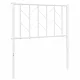 Metalowe wezgłowie, białe, 75 cm