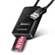 AXAGON ADM2-AM Adapter USB3.2 Gen 2 M.2 NVMe/SATA SSD 10Gbps 10cm USB-A cable