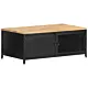 Stolik kawowy, 90x50x37 cm, lite, surowe drewno mango