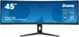 IIYAMA Monitor 44.5 cala XCB4594DQSN-B1 VA,DQHD,165HZ,USB-C-DOCK,RJ45,32:9,1500R,450cd/m2,3000:1,0.8ms,3xUSB,2xHDMI,1xDP,2x3W,PowerDelivery-90W