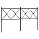 Metalowe wezgłowie, czarne, 150 cm