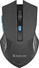 MYSZ DEFENDER ACCURA MM-275 RF CZARNO-NIEBIESKA OPTICAL 1600DPI 6P