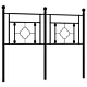 Metalowe wezgłowie, czarne, 120 cm
