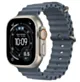 Apple Watch Ultra 3 GPS + Cellular Koperta 49 mm z tytanu w kolorze naturalnym Pasek Ocean w kolorze marynarskiego granatu