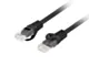 Lanberg Patchcord kat.6 UTP LSZH CU 0.5m czarny fluke passed